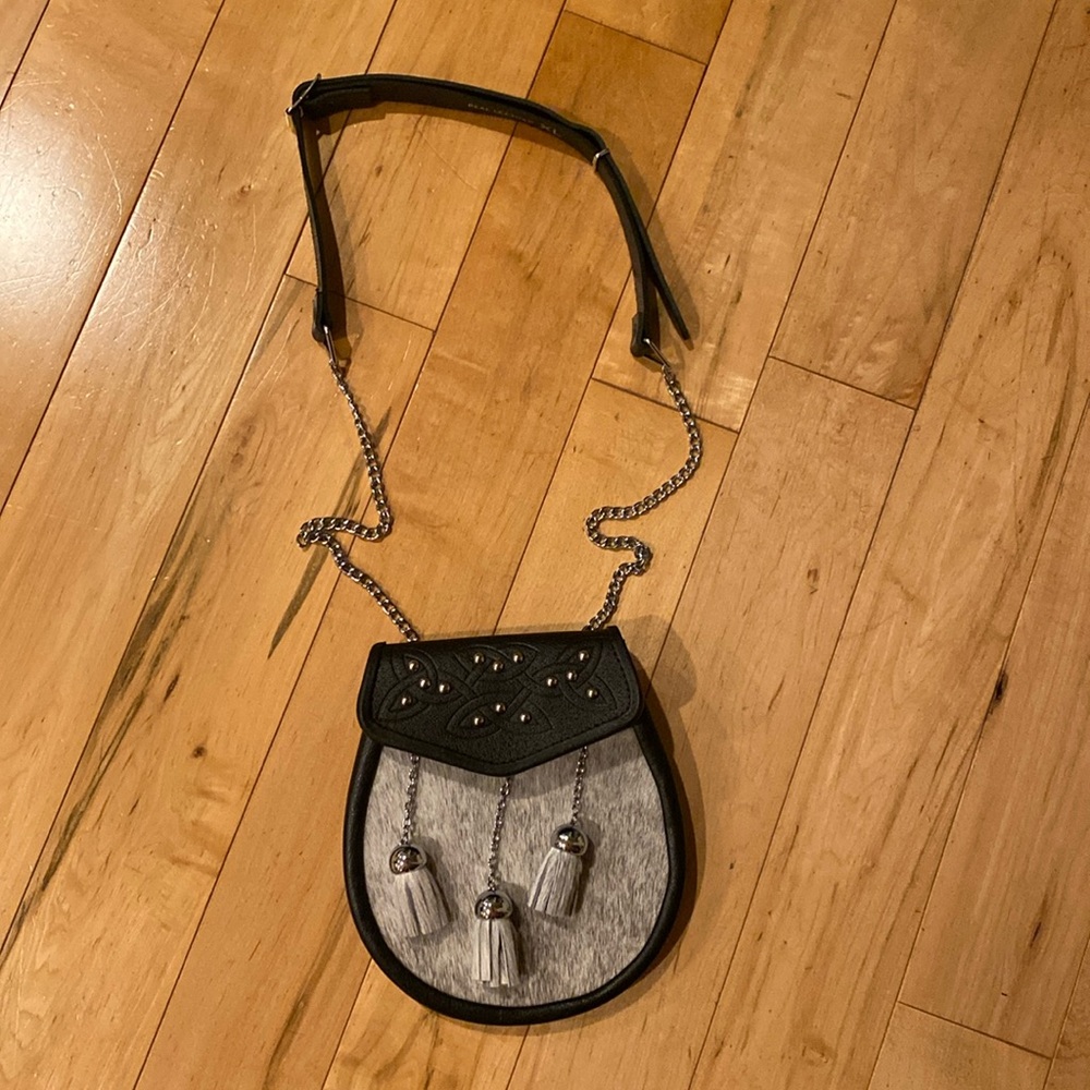 Scottish Sporram Kilt Bag Sz XL Handmade, leather and Hyde